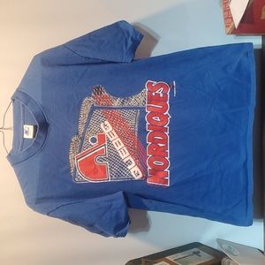 Quebec Nordiques L Single stitch 1989 T shirt